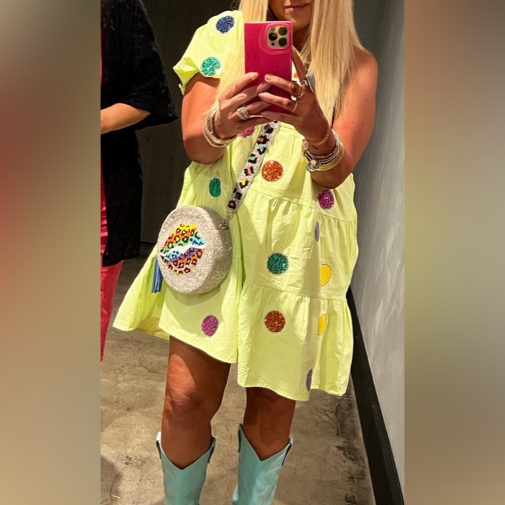 Colorful Polka Dot Dress